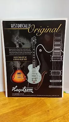 HAGSTROM GUITARS SUPER SWEDE. GUITAR PRINT AD 11 X 8.5  R4 • $5.25