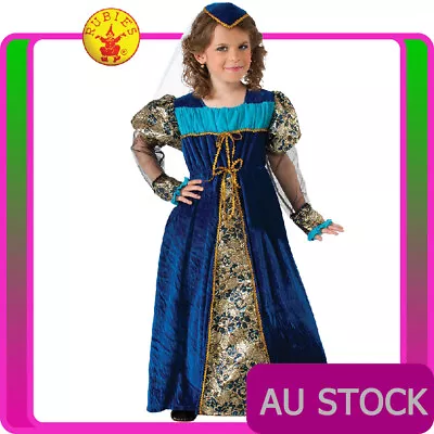 Girls Camelot Princess Costume Medieval Renaissance Queen Book Week Fancy Dress • $35.62