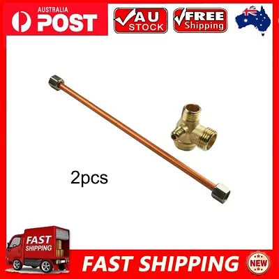 200mm Exhaust Tube With 3 Port Zinc Alloy Check Valve For Air Compressor Parts • $20.37