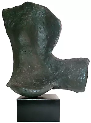 Mid-century Faux Bronze Painted Polymer Amorphic Abstract Female Torso Sculpture • $367.50