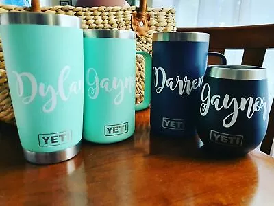 $4.20 • Buy Water Bottle Single NAME LABELS STICKERS Kids School Lunch Box Drink Custom Yeti