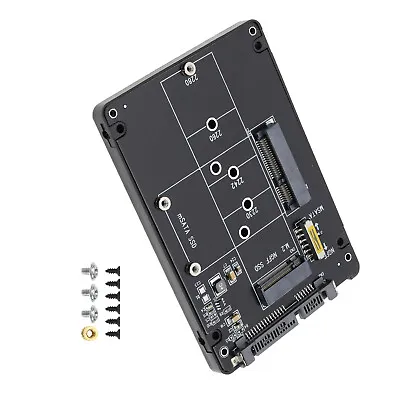 Combo M.2 NGFF B-key & MSATA SSD To SATA 3.0 Adapter Converter Case Enclosure • £10.34