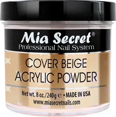 Mia Secret Cover Beige Acrylic Powder 0.5  1  2  4  8 Oz - CHOOSE YOUR SIZE • $9.99