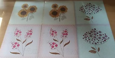 Craftwork Cards - Create With Candi 5  Card Fronts - Floral Set 3 - 6 Sheets • £3.25