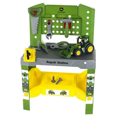 $146 • Buy John Deere 75pc Tool Workshop Repair Station W/ Tractor Toy/Game/Fun Kids