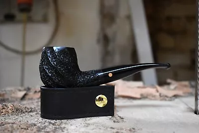 Moretti Pipe Black Rusticated Flower Freehand • $130