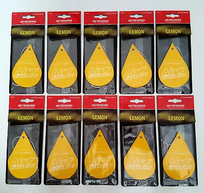 10 X Car Air Freshener Lemon Scent Autochoice • £6.79