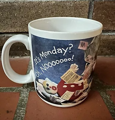 Shoebox Greetings Mr Bill It’s Monday Oh Noooo Coffee Cup Mug Hallmark Cards VTG • $12.99