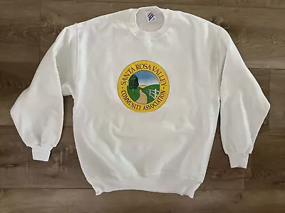 Vintage 1980's Santa Rosa Valley Community Association Calif Sweatshirt Size Lg • $24.99