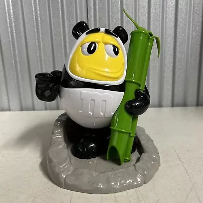 Rare 2015 China M&M's M&m's Candy Panda Bamboo DISPENSER Yellow M&m • $150