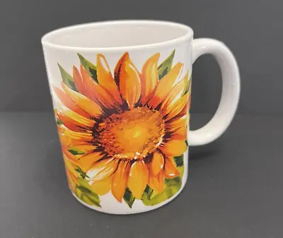 Royal Norfolk Coffee Mug Sunflower Country Garden Teacup Floral Farmhouse #1 • $11.76