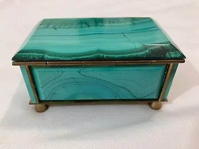 Vintage Malachite Green Box • $435