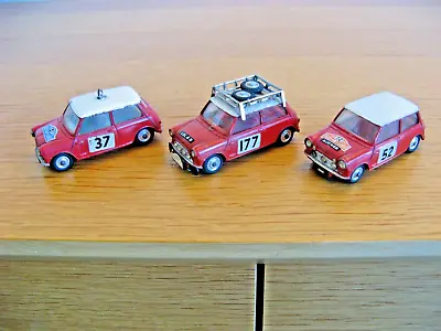 Corgi Toys Mini Cooper Rally Monte Carlo X 3 Cars No's 177. 52. & 37. All Loose • $101.04