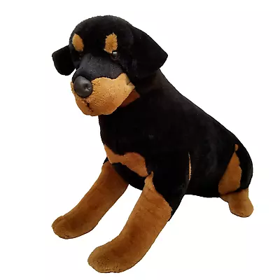 Prima E&J Classic Plush Rottweiler Realistic Dog Large Stuffed Animal Vintage • $59