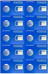 AT&T New Simcard BULK DEAL - 100 PCS (Blue And/or Orange) • $299