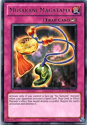 Musakani Magatama STOR-EN074 Yu-Gi-Oh! Card Light Play Unlimited • $0.99