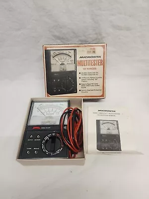 Radio Shack/Micronta Multitester  18-Range Multitester  Cat. No. 22-201U • $14.95