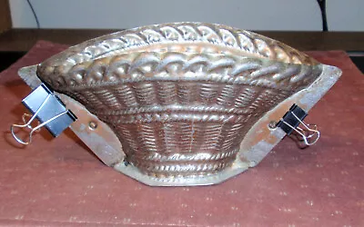 Vintage Heavy Aluminum 2 Piece Chocolate Ice Cream Or Butter Large Basket Mold • $12.90