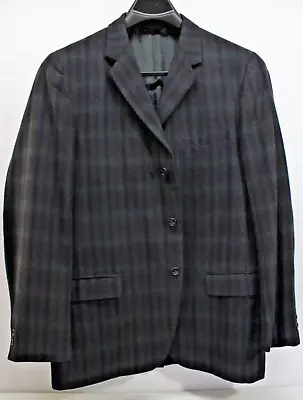 Vintage  Penney's  Blazer  Sport Jacket   Brown  & Black Wool  Men's 44 • $29.99