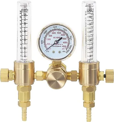 Argon Regulator Dual Co2 Flowmeter For TIG MIG Welder Gas And Back Purge 60 SFCH • $29.99