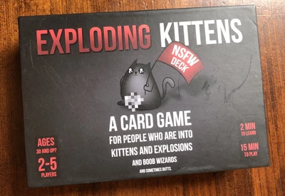 $5 • Buy Exploding Kittens NSFW Deck Edition Strategic Russian Roulette Card Game. Adults