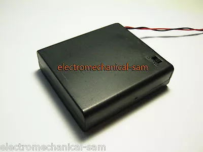 £107.34 • Buy Free Shipping New 4.8V 6V 4 X AA Battery Holder Box Case W/Wire Switch ON/OFF