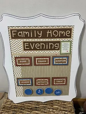 Family Home Prayer Chore Chart 11x14 Religious Family Magnetic • $37.61