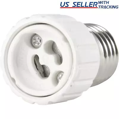 (5-pack) Light Bulb Socket Adapter Standard US E26 Medium Base To GU10 GU-10 5X • $7.99