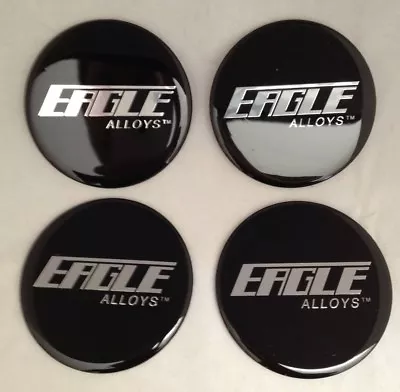 SET OF 4 NEW EAGLE ALLOYS WHEEL RIM CENTER CAP STICKER DECAL 71MM Or 2.80  DIA • $29.99