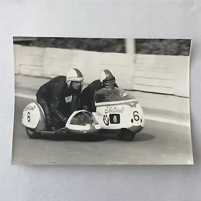 Vintage Motorcycle Racing Photo Photograph BMW Sidecar Side Car Bike • $49.99