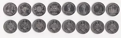 Qatar - Set 8 Coins X 1 Riyal 2022 UNC FIFA World Cup 2022 Lemberg-Zp • $54.99