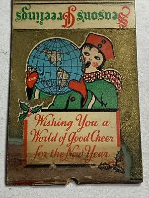 Matchbook Cover Maryland Cafeteria St Louis Christmas Season Greeting • $5.88
