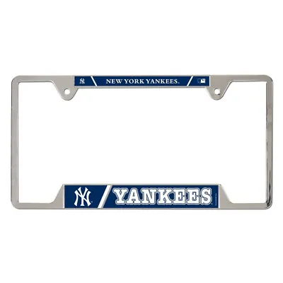 New MLB New York Yankees Full Size Chrome Plated License Plate Frame Wincraft • $13.95