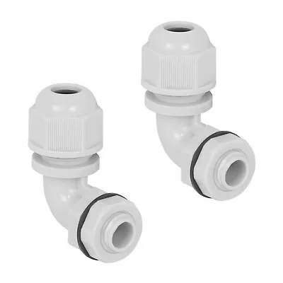 M12 Cable Gland 90 Degree Adjustable 4-8mm Strain Relief Cord Connectors Nylo... • $14.92