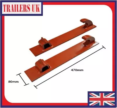 Pair Of Weld On TRIMA Loader Brackets SMS Quick Hitch - MCCONNELL • £54.95