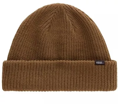 Unisex Mens Vans Core Basics Beanie Hat Sepia Brown BNWT • £12.99