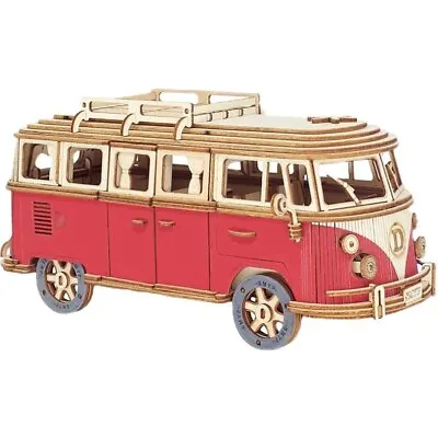 Camper Van Kombi 3D Wooden Puzzle Scale Model DIY Model Kit Handcraft Gift Home  • $55