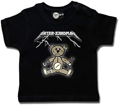 Enter Sandman Metallica Tribute Toddler Child Black T Shirt Metallica Tee • £22.95
