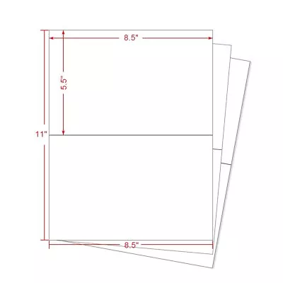 200-6000 Half Sheet 8.5x5.5 Mailing Shipping Labels For Laser Inkjet Printer • $13.96