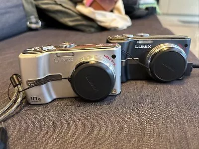 2 Panasonic Lumix DMC-TZ1 5.0MP Digital Compact Cameras. • £10