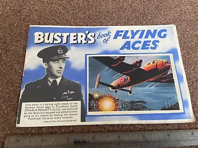 £5 • Buy Buster's Book Of Flying Aces - Comic Giveaway Album 1960s With 4 Stickers