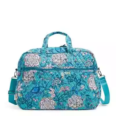 VERA BRADLEY Grand Traveler Bag Weekender Carry On  Peacock Garden Turquoise • $38.25