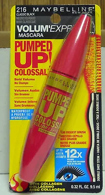 Maybelline Volume ExpressPumped Up Mascara #216 Classic Black • $10.99