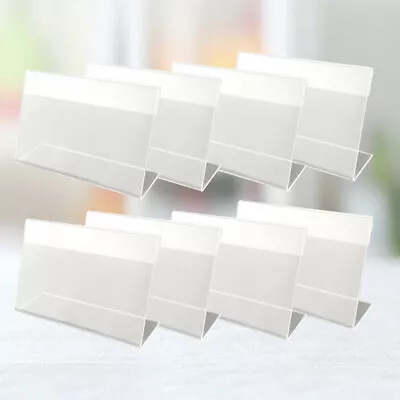 30Pcs Holders Wire Shelf Clips Plastic Tag Label Holder Display Holder Small • £12.25