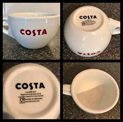 Costa Coffee Cappuccino Cup/Mug Ceramic Heavy Thick-walled 2015 *NEW* • £5.99