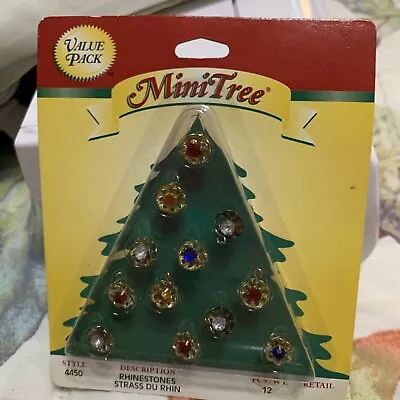 Westrim Beaded Miniature Christmas Tree Ornaments #4450 Rhinestones • $25