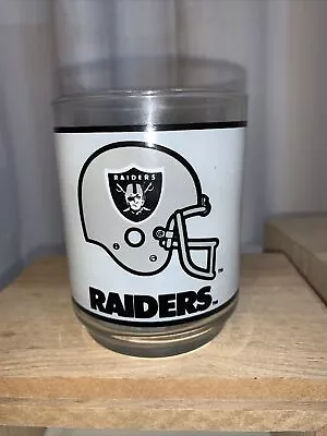 NFL Raiders Mobil Vintage Glass Tumbler Libby Glassware 80s Football California • $15