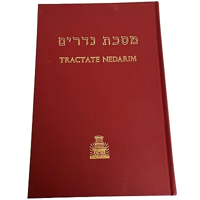 $9.95 • Buy Hebrew English TALMUD Tractate NEDARIM Jewish Book SONCINO TALMUD Judaica