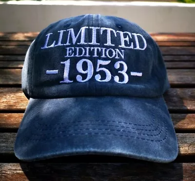 Custom 60th 70th 80th Birthday Dad Mum Cap Limited Edition Year Of Your Choice • $29.94