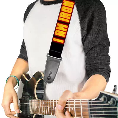 MARVEL AVENGERS Guitar Strap - Iron Man Face I AM IRON MAN- WIM021 • $24.85